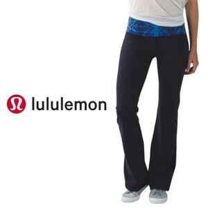 Lululemon Groove Pant III (Regular) Naval Blue Mini Ziggy Snake Pipe Dream Blue